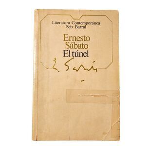 Book El túnel Ernesto Sábado Literatura Contemporánea Seix Barral, Planeta 1985